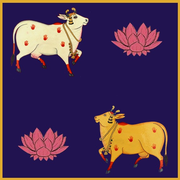 indian cow paintings